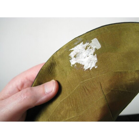 Vintage Asian Chinese Embroidered Silk Art Floral Panel Handmade Textile Round - Picture 5 of 6